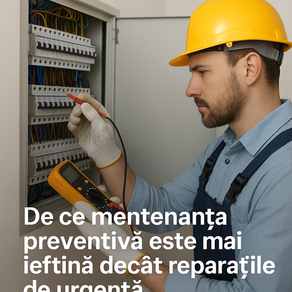 Ilustrație pentru De ce mentenanța preventivă este mai ieftină decât reparațiile de urgență.