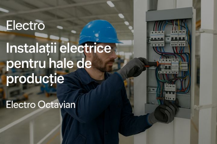 Ilustrație pentru Instalații electrice pentru hale de producție – Electro Octavian