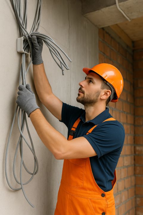 Ilustrație pentru Tras cabluri electrice în Arad – Servicii profesionale pentru case