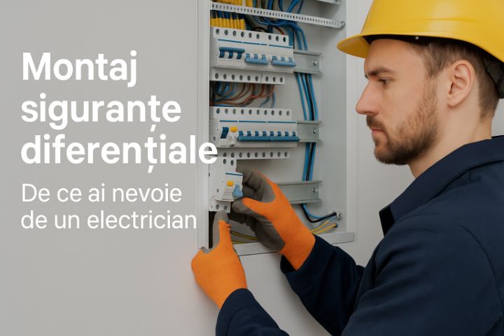 Ilustrație pentru Montaj siguranțe diferențiale – De ce ai nevoie de un electrician