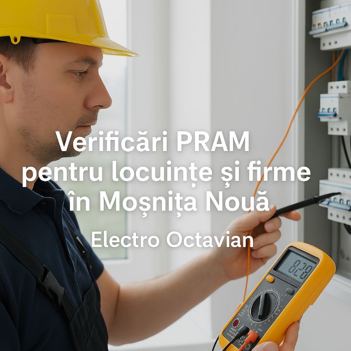 Ilustrație pentru Verificări PRAM pentru locuințe și firme în Moșnița Nouă - Electro Octavian