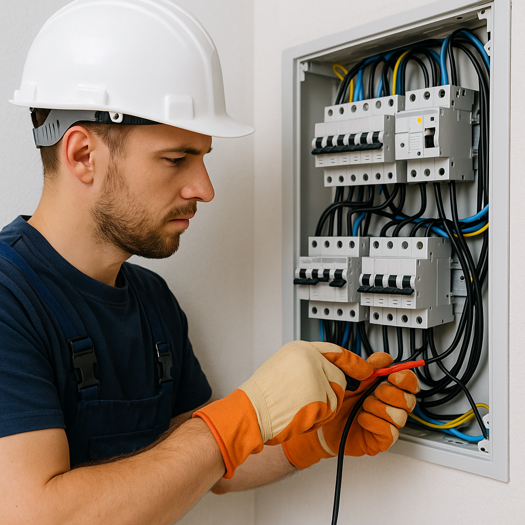 Ilustrație pentru Montaj tablou electric Timișoara – modernizare, siguranțe, protecții diferențiale